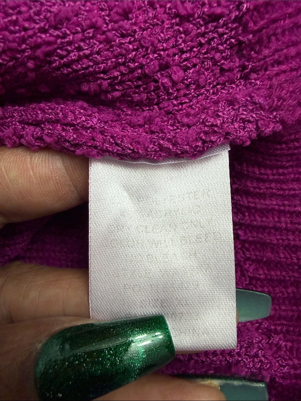 Umgee Cozy Bouclé Crewneck Sweater in Magenta xl - Picture 8 of 8